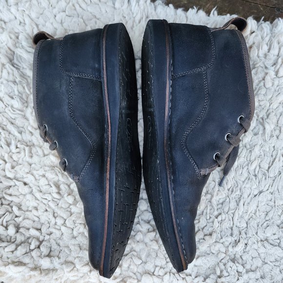 John Varvatos Men Gray Black Suede Leather Hipster Ankle Chukka Boots Size 9.5M main image 6